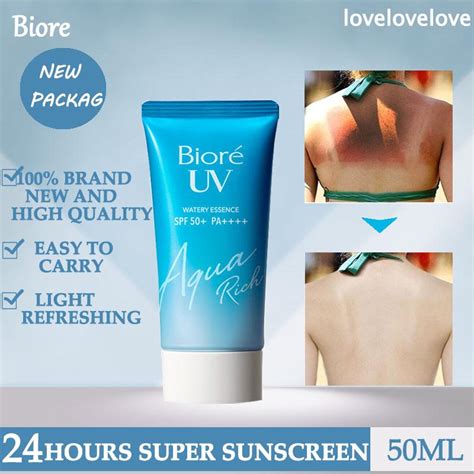 is biore uv sunscreen waterproof